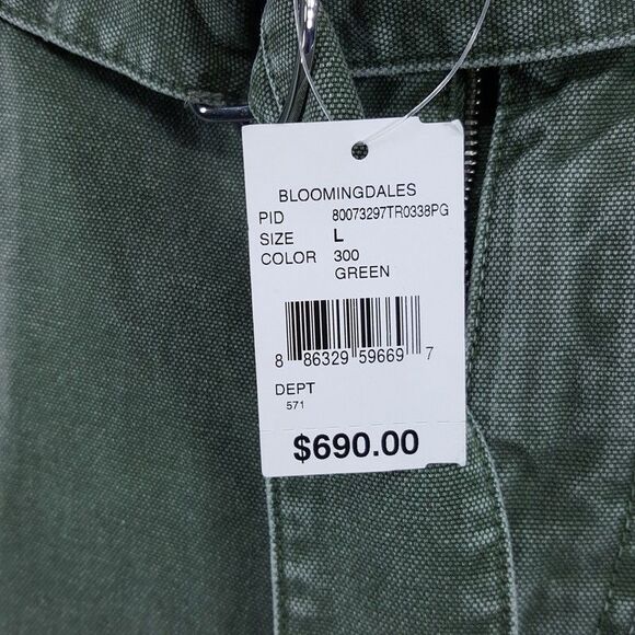 JW ANDERSON Jeans Mens Large Green Wide Leg Cargo Trouser $690 - Picture 5 of 12